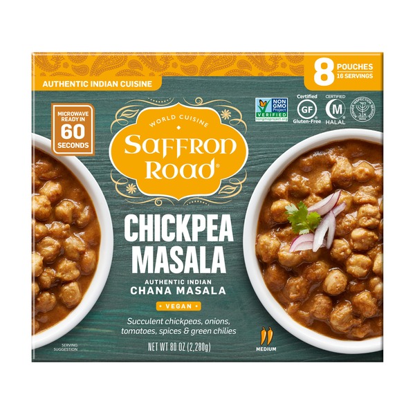 Saffron Road Chickpea Masala, 8 / 10 oz. (10 oz) from Costco Instacart