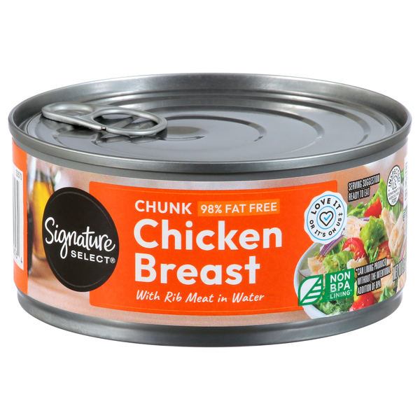 Signature SELECT Chunk 98% Fat Free Chicken Breast with Rib Meat in Water