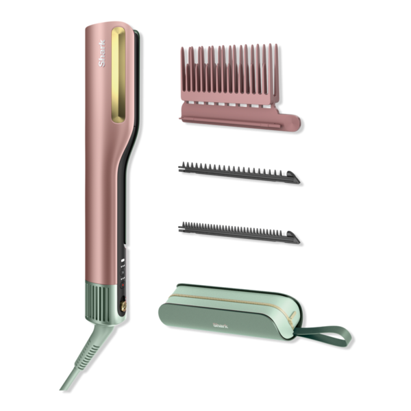 Shark Beauty SilkiPro Straight Wet to Dry Straightener + Rapid Blow Dryer in Strawberry Matcha