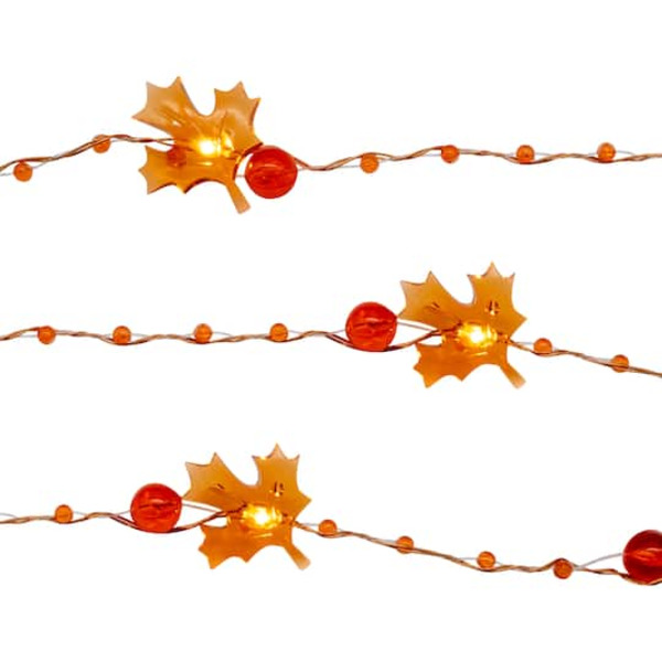 Ashland Leaf & Beads Icon LED String Lights