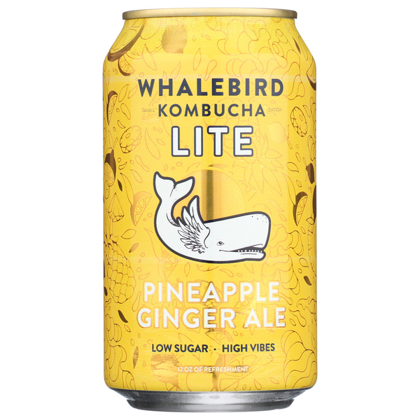 Whalebird Kombucha Pineapple Ginger Ale Same-Day Delivery or