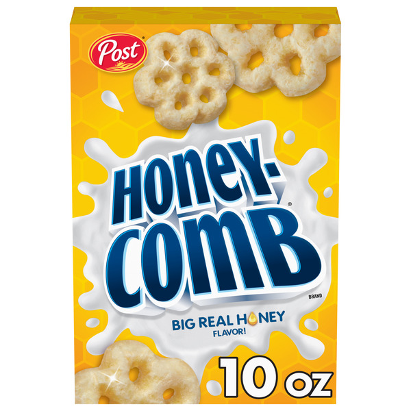 Post Honeycomb Breakfast Cereal, Real Honey Flavor, 10 oz Box