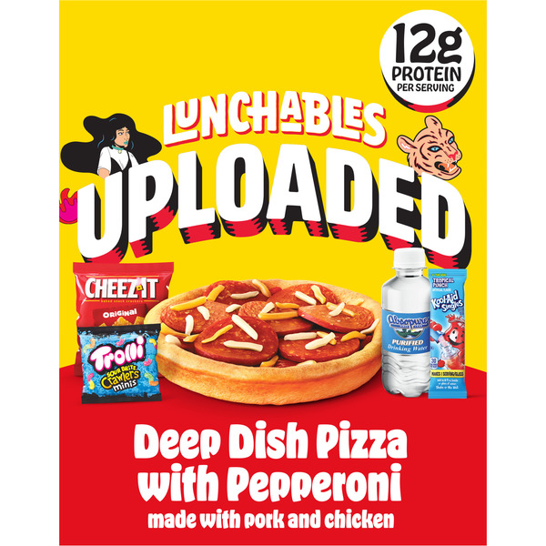 Lunchables Uploaded Deep Dish Pizza with Pepperoni Snack Kit