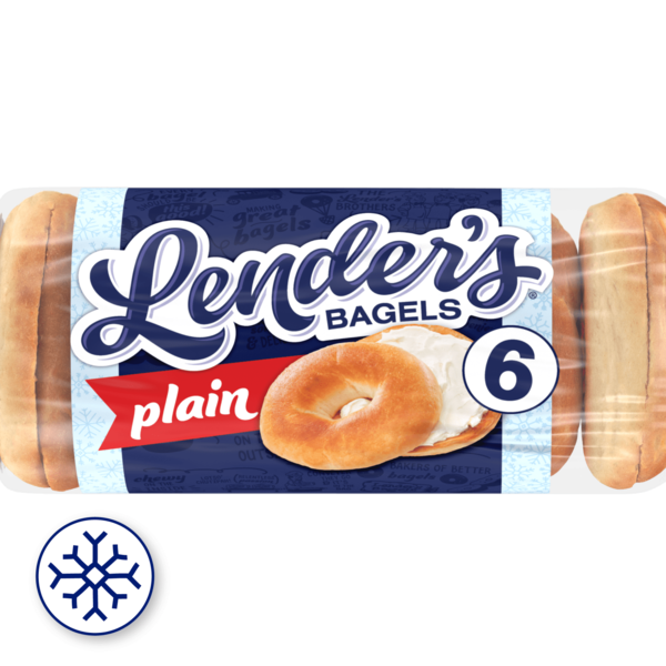 Lender's Original Plain Pre Sliced Bagels Same-Day Delivery or