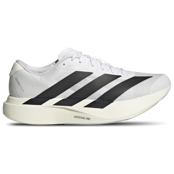 adidas Men's Adizero EVO SL Medium Width Running Shoes, Size 12 - White & Black