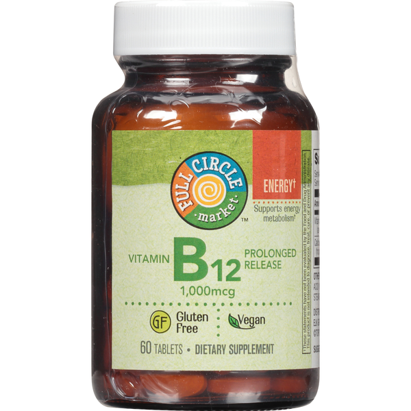Full Circle Vitamin B12 1,000 Mcg Supports Energy Metabolism Dietary