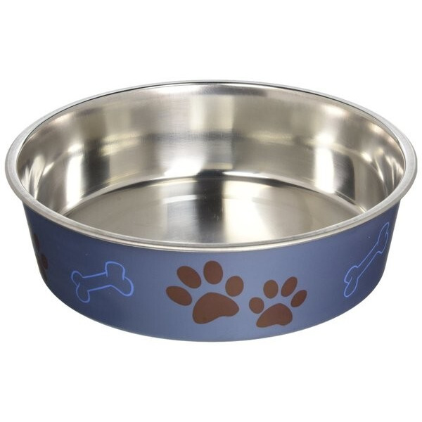 Loving Pet Large Blueberry Colored Bella Bowl
