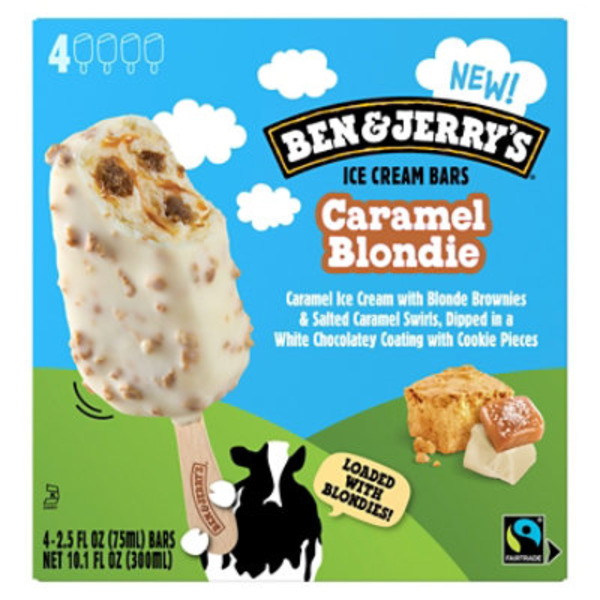 Ben & Jerry's Caramel Blondie Ice Cream Bars