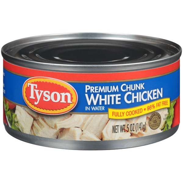 Tyson White Chicken, Premium Chunk, In Water (5 oz) Instacart