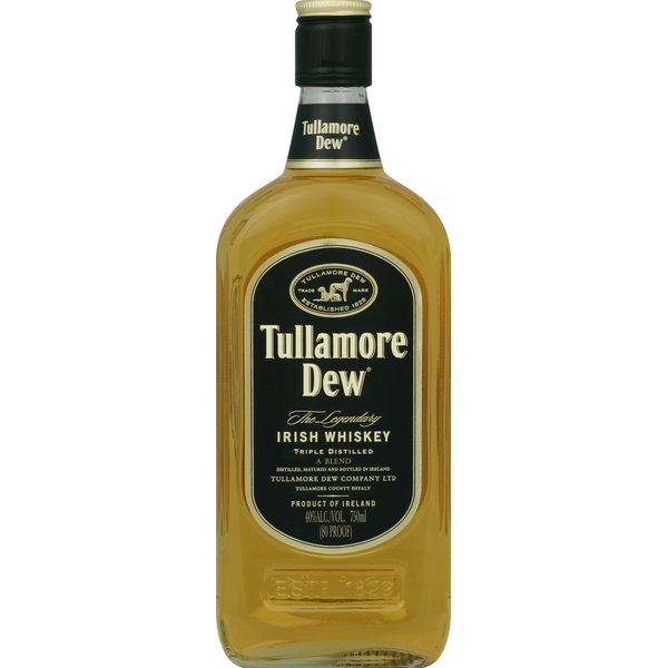 Tullamore D.E.W. Whiskey, Irish, Triple Distilled Same-Day