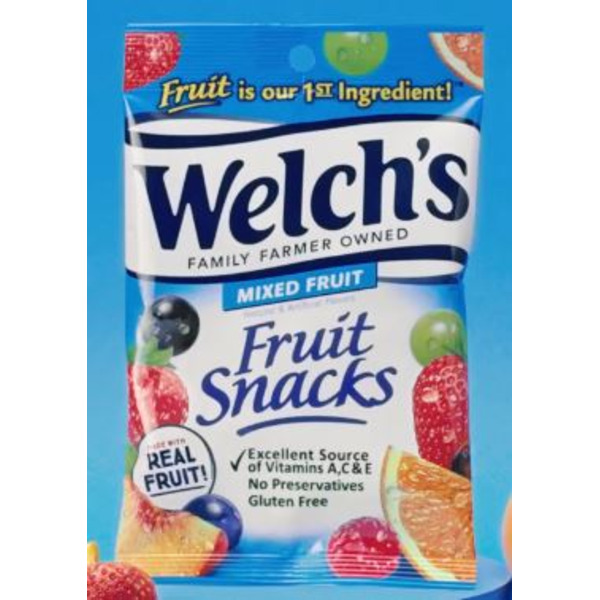 Welch's Fruit Snacks, 2.25 oz packets - 16 ct