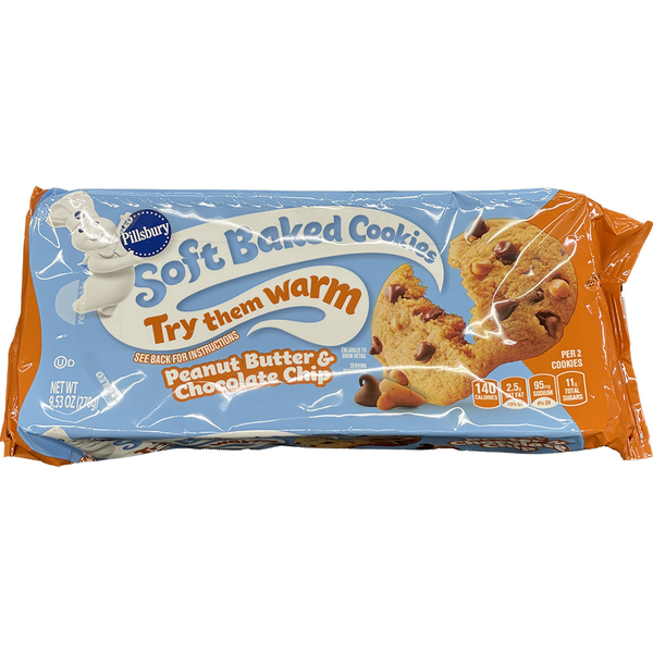 Pillsbury Soft Baked Peanut Butter and Chocolate Chip Cookies Same