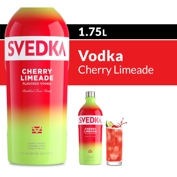 SVEDKA Cherry Limeade Flavored Vodka Bottle Same-Day Delivery or
