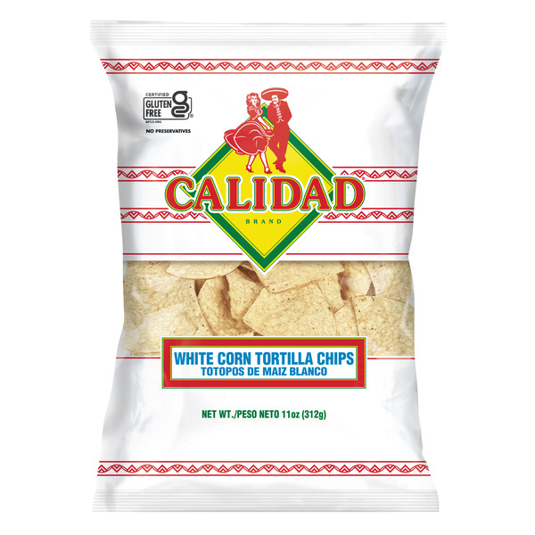 Calidad White Corn Tortilla Chips, 11 Ounce Bag Same-Day