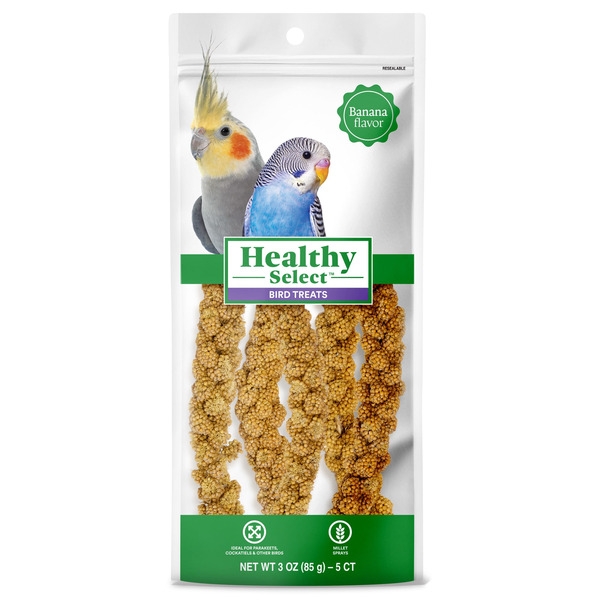 Healthy Select Banana Spray Millet For Parrots Cockatiels Parakeets And Other Pet Birds