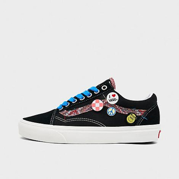 Vans Boys' Old Skool Grade School Shoes, Size 5.5 - Black/White