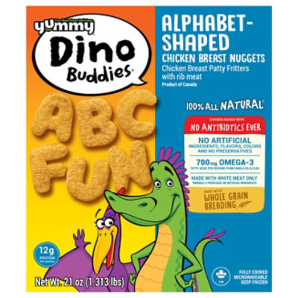 Yummy Alphabet Shaped Chicken Breast Nuggets