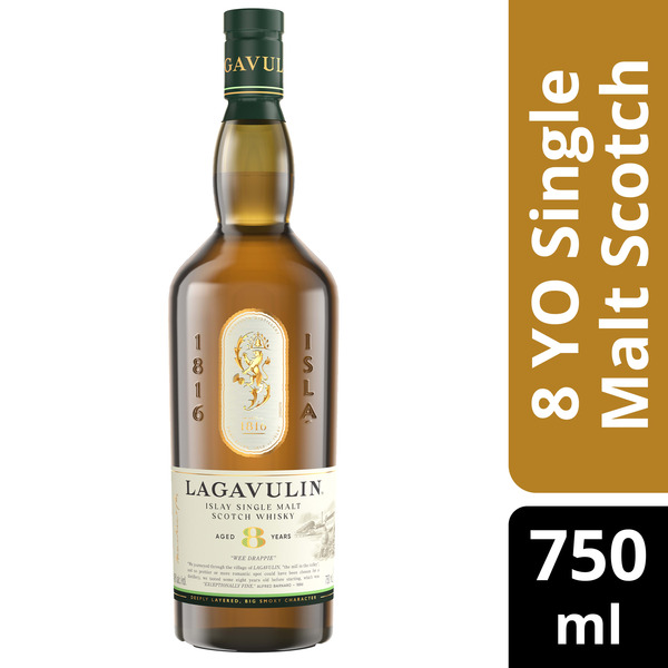 Lagavulin 8 Year Old Islay Single Malt Scotch Whisky Same-Day