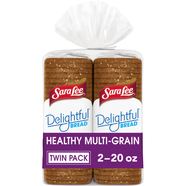 Sara Lee Delightful, 2 ct, Healthy Multi-Grain, Bread, Multigrain