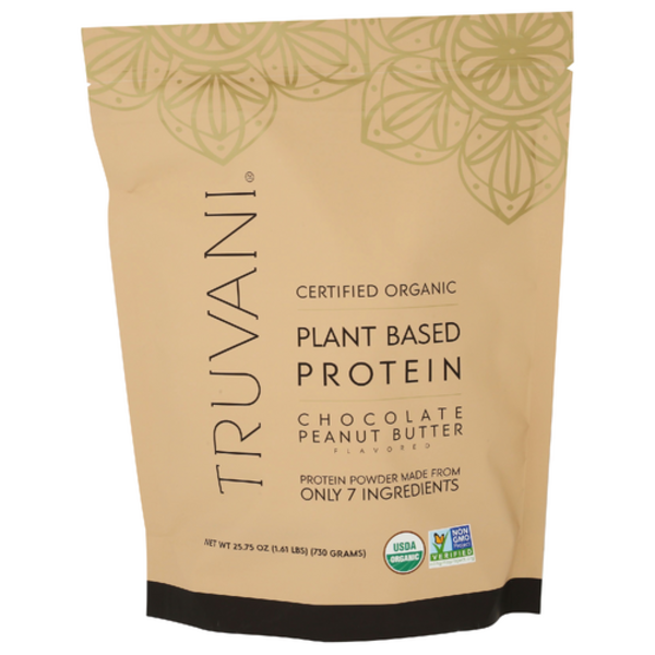 Truvani Organic Chocolate Peanut Butter Plant-Based Protein Powder