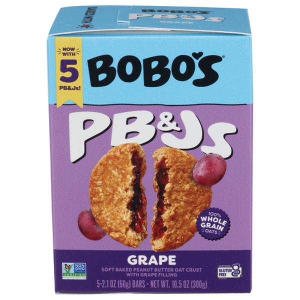 Bobo's Grape PB&Js Bars 5 Pack