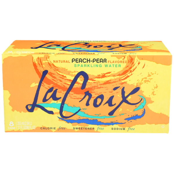 La Croix Peach Pear Sparkling Water 8 Pack Same-Day Delivery or