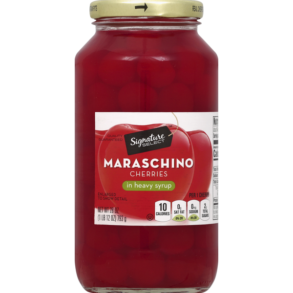 Signature SELECT Maraschino Cherries, in Heavy Syrup