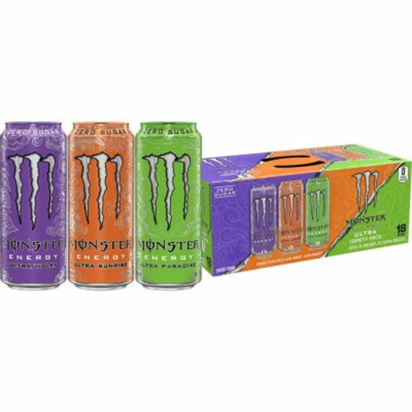Monster 18 Pack Variety Pack Ultra Zero Sugar Energy Drink Same