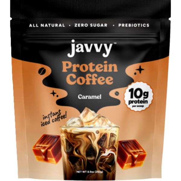 Javvy Coffee Caramel Instant Protein Coffee Same-Day Delivery or