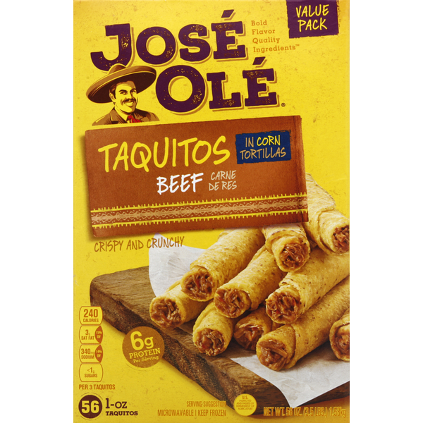 Jose Ole Taquitos, Beef, Value Pack (56 each) Instacart