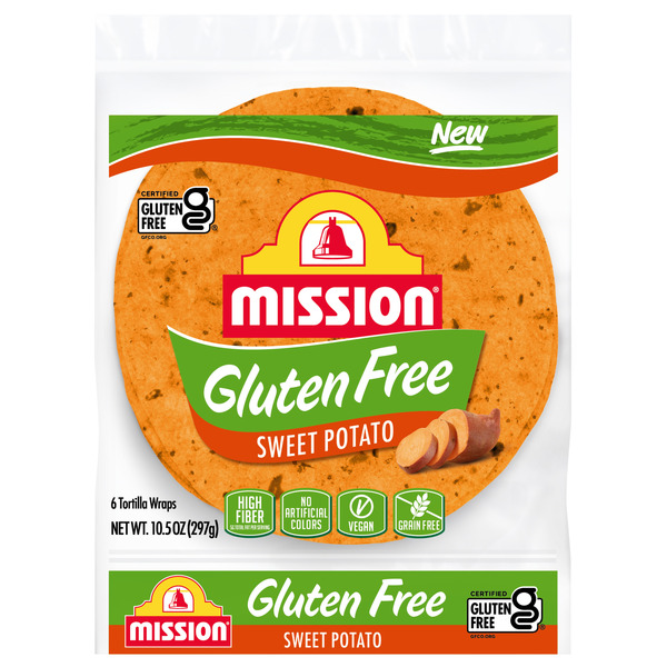 Mission Gluten Free Sweet Potato Tortillas, 6 Count