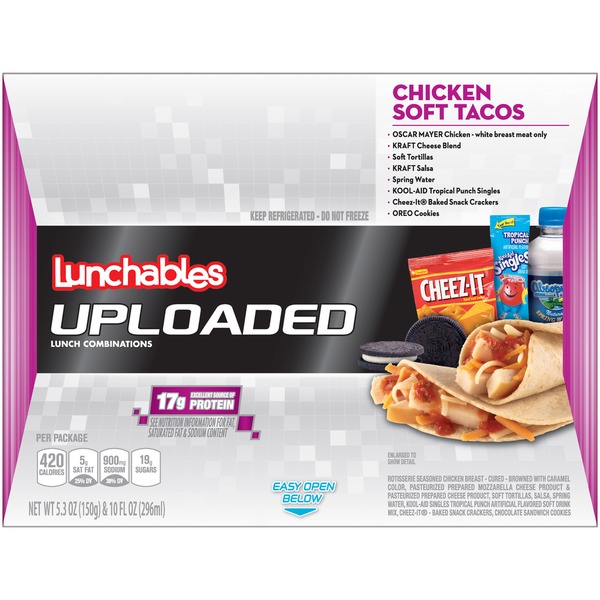 Oscar Mayer Lunchables Uploaded Chicken Soft Tacos with Spring Water (5