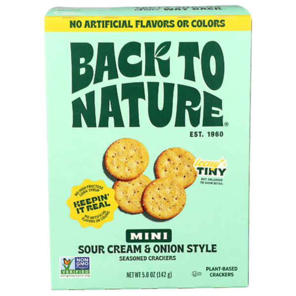 Back To Nature Mini Sour Cream & Onion Crackers