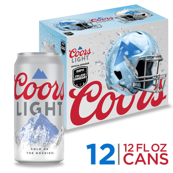 Coors Light Beer, American Light Lager Beer, ABV, 12-pack, 12