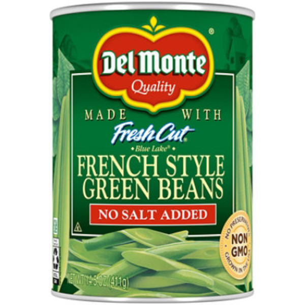 Del Monte No Salt Added French Style Green Beans
