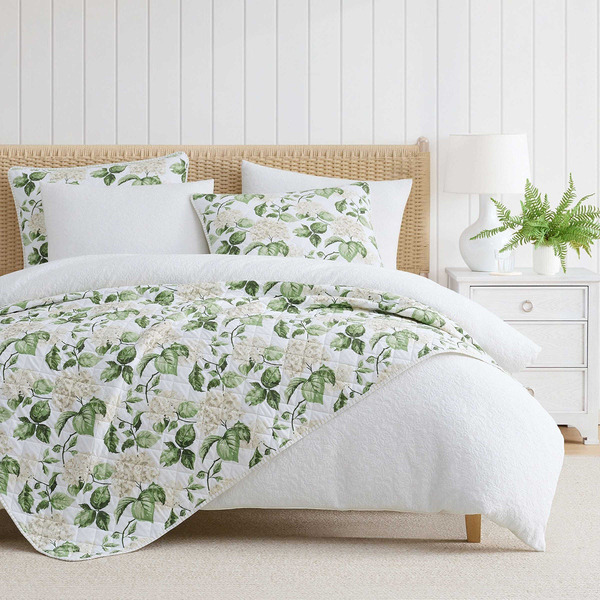 Martha Stewart King 3-Piece Comforter Set, 23 x 19 x 13 in - White
