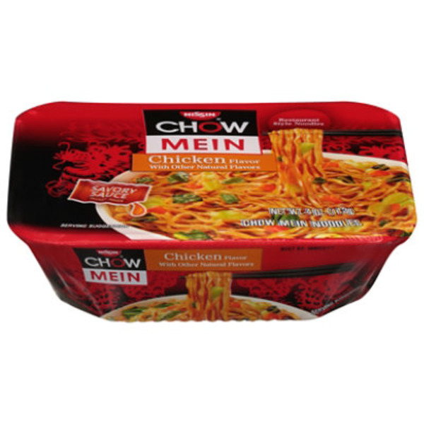 Nissin Chow Mein Noodles, Chicken Flavor, Restaurant Style