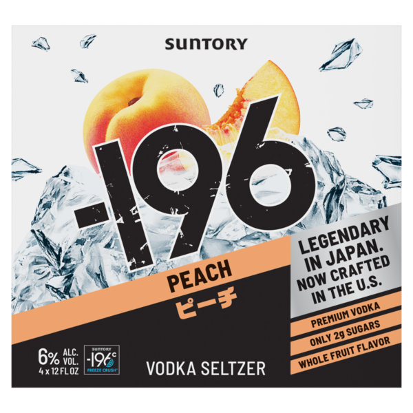 196 Peach Vodka Seltzer Same-Day Delivery or Pickup | Cash Wise Liquor