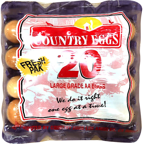Country Eggs Large Grade AA Brown Eggs