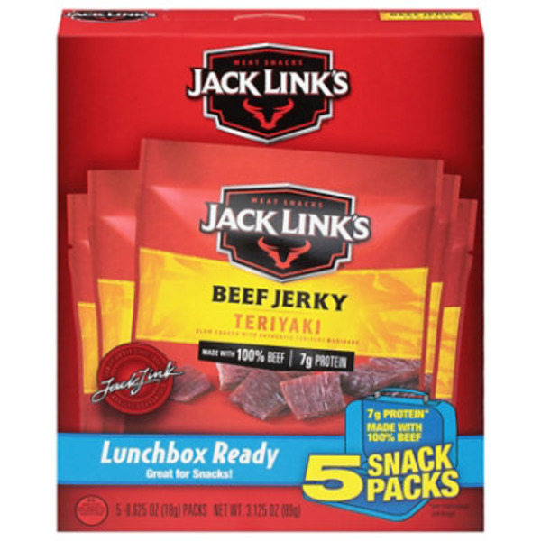 Jack Link's Teriyaki Beef Jerky Snack Packs