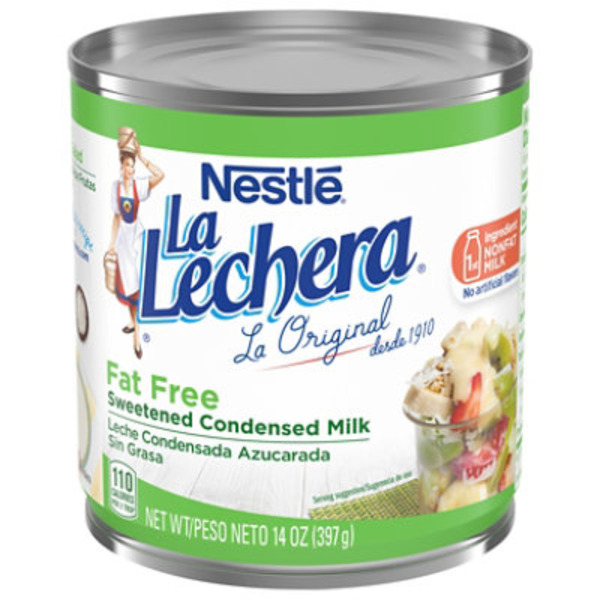 La Lechera Nestle Fat Free Sweetened Condensed Milk
