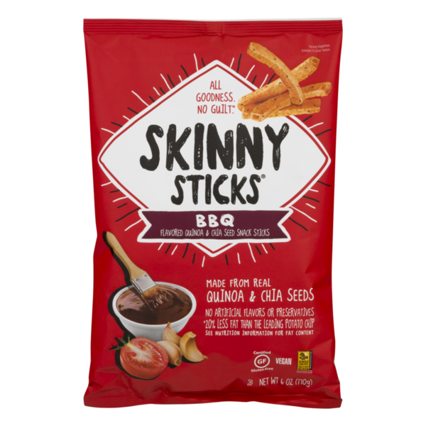 Skinny Sticks Quinoa & Chia Seeds Puffs BBQ (6 oz) Instacart