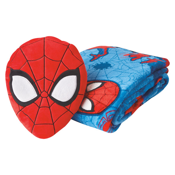 ALDI Jay Franco & Sons Spiderman Pillow & Blanket Set SameDay Delivery