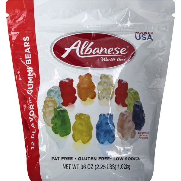 Albanese Gummi Bears, 12 Flavors (36 oz) from Walmart Instacart