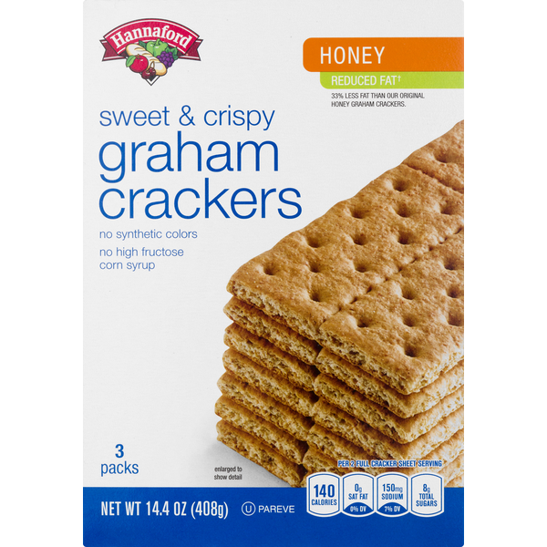 Hannaford Reduced Fat Honey Grahams Crackers (3 each) Instacart