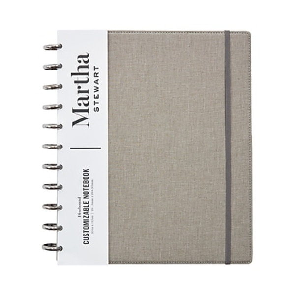 Martha Stewart MS102H Letter Sized Linen Discbound Notebook