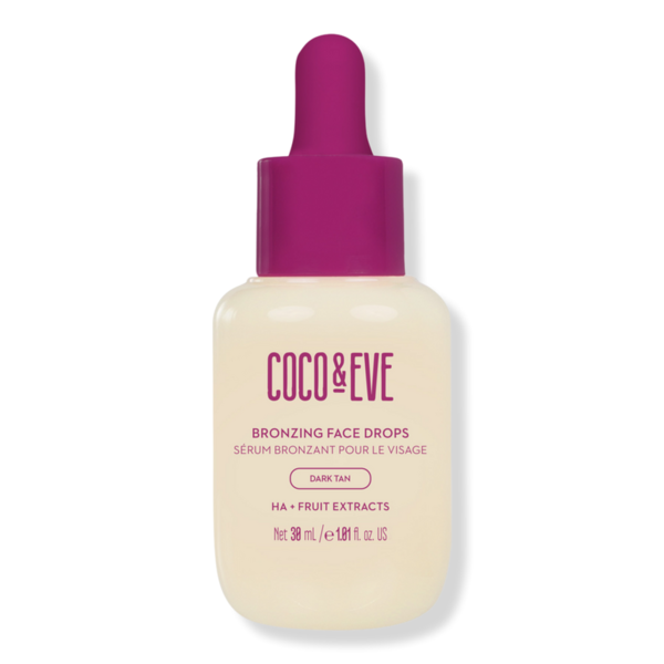 Coco & Eve Bronzing Face Drops - Dark Tan