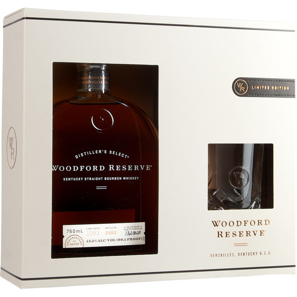Woodford Reserve Bourbon With Glasses Same-Day Delivery | Binny