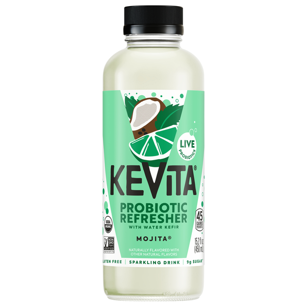 KeVita Mojita Lime Mint Coconut Sparkling Probiotic Drink Same-Day