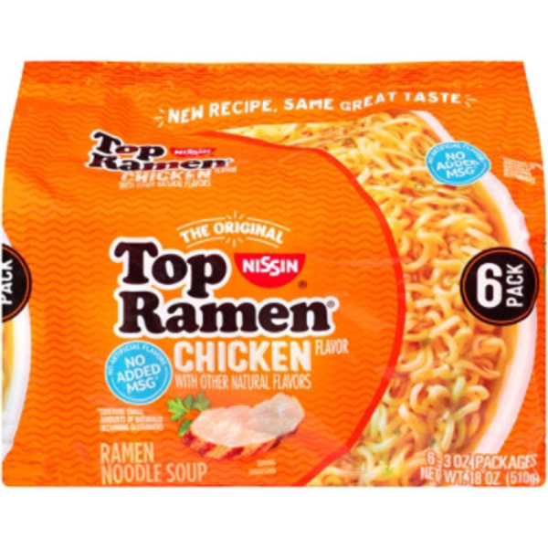 Nissin Top Ramen Chicken Flavor Ramen Noodle Soup
